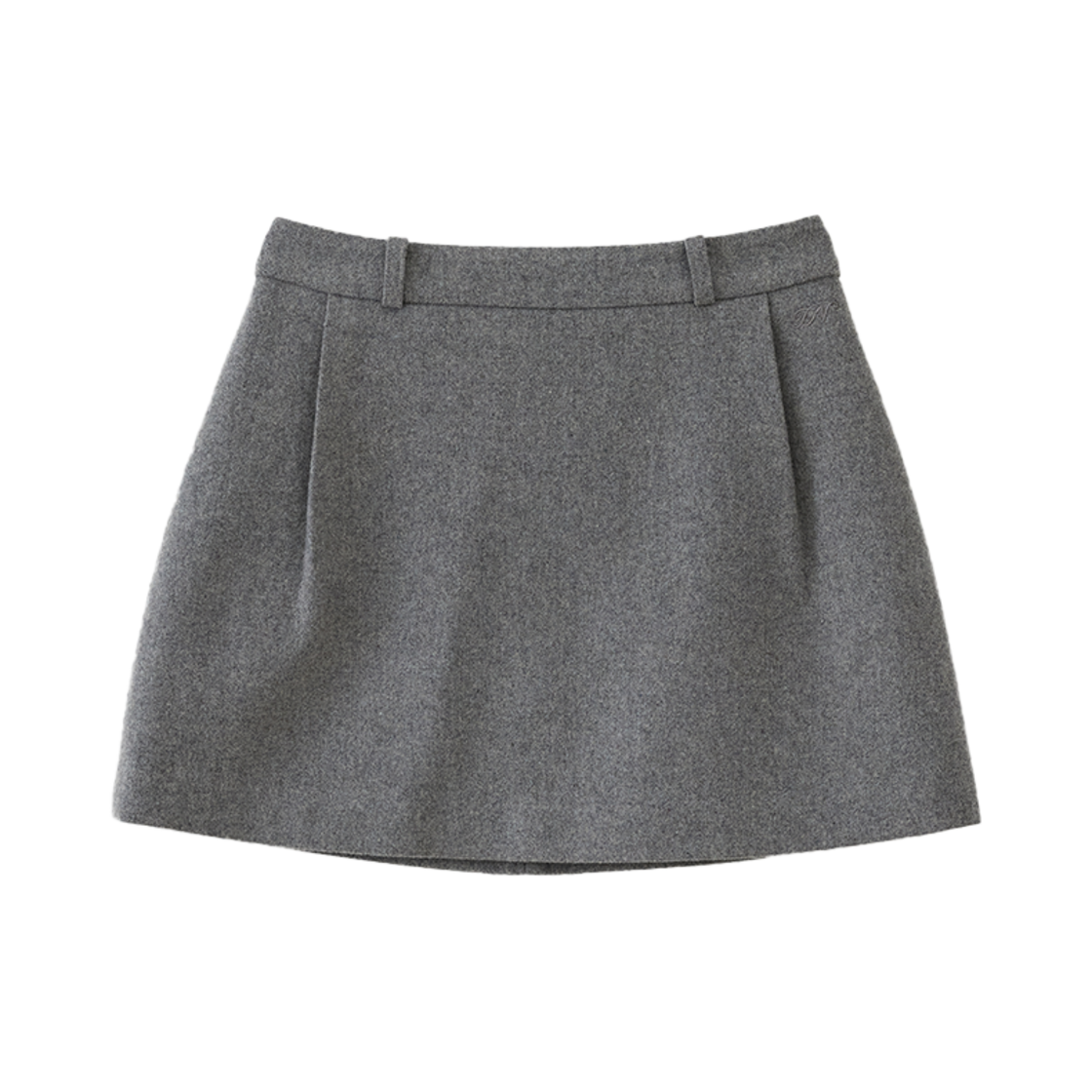 TA12348 TANNAT T/T Standard pintuck mini skirt - gray