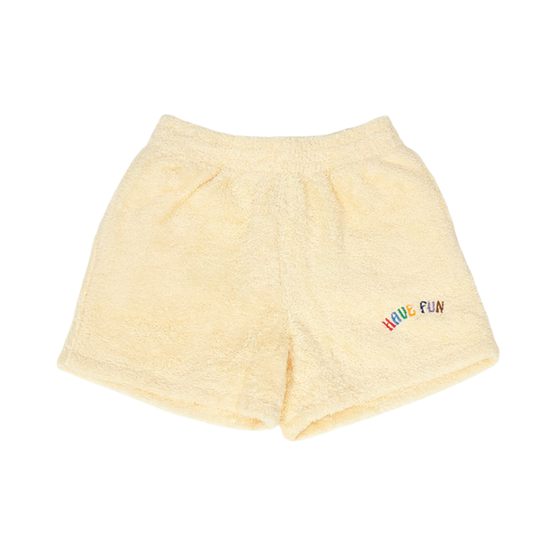 B125BC006 (Kids) Bobo Choses Terry Bermuda Short Pants Yellow