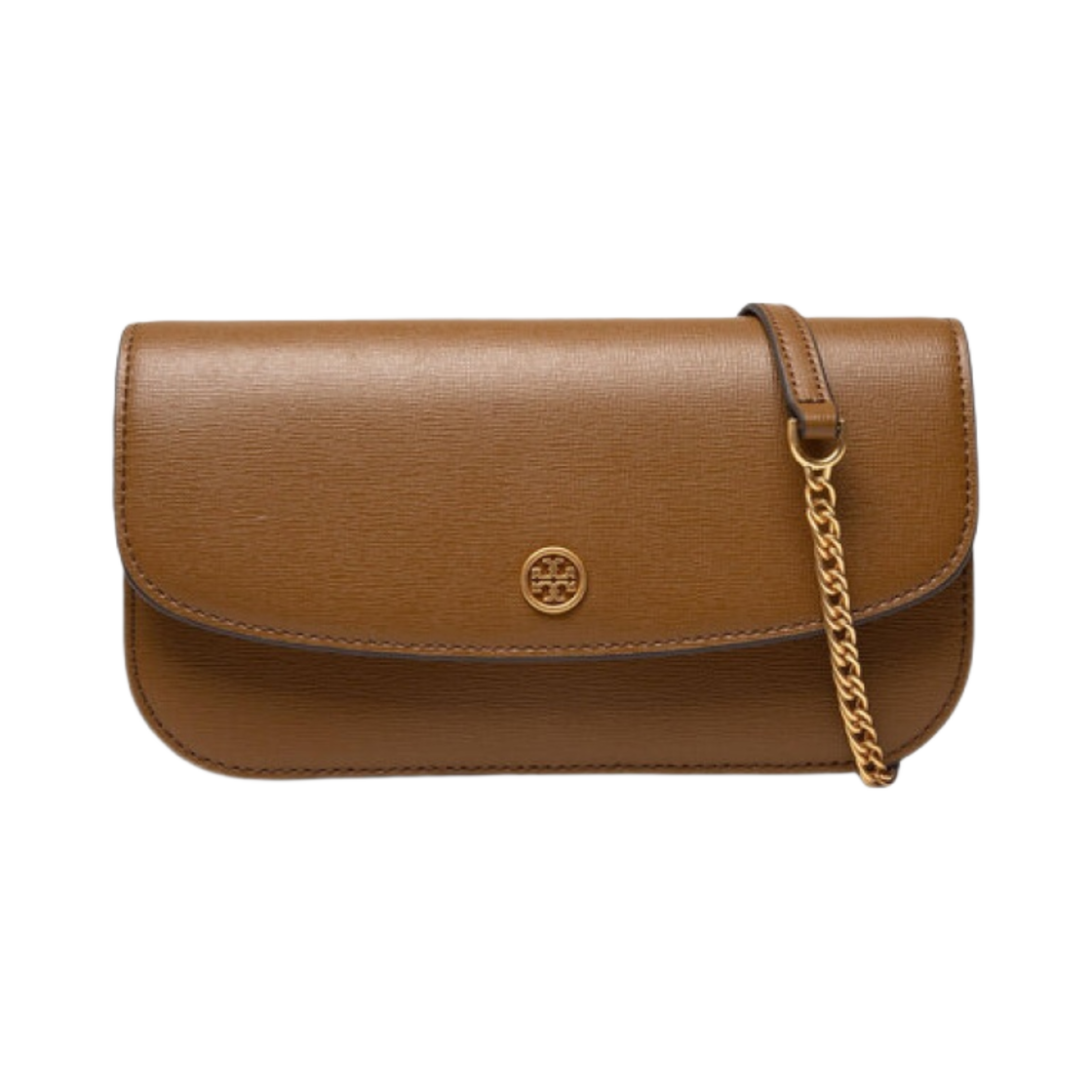 82946-244 Tory Burch Robinson Chain Wallet Bistro Brown