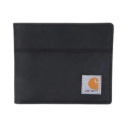 Carhartt Saddle Leather Bifold Wallet Black