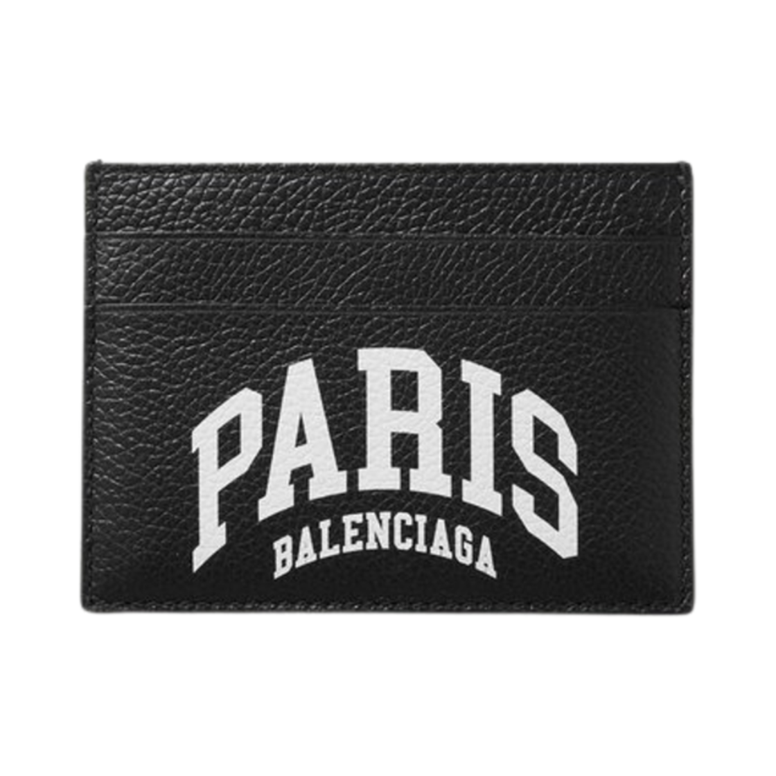 5943092106J1090 Balenciaga Cities Paris Card Holder Black White