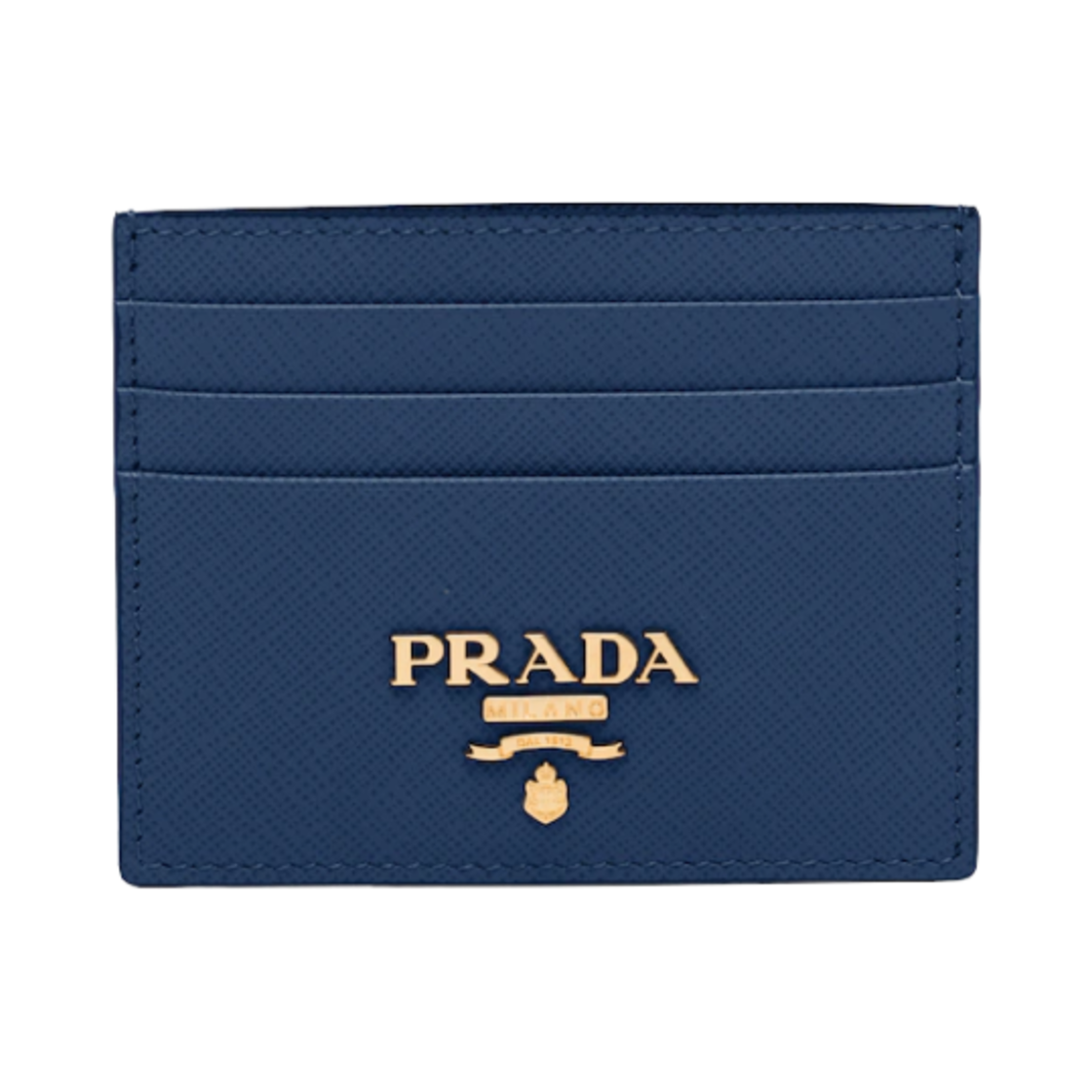 프라다 사피아노 레더 카드 홀더 블루에뜨(Prada Saffiano Leather Card Holder Bluette) - 1