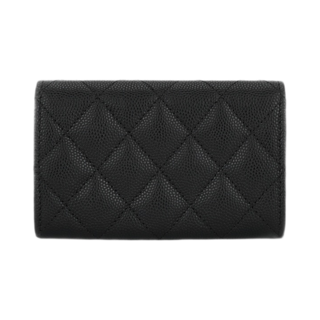 샤넬 플랩 카드 홀더 그레인드 카프스킨 & 골드 메탈 블랙(Chanel Flap Card Holder Grained Calfskin & Gold Black) - 2