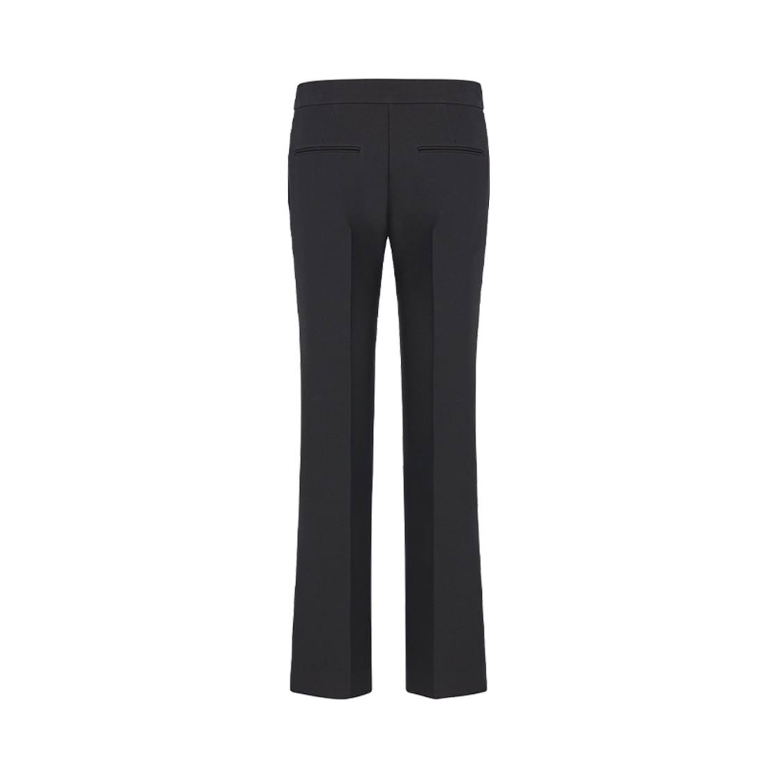 (W) 디올 스트레이트컷 팬츠 블랙 울 실크((W) Dior Straight-Cut Pants Black Wool Silk) - 2
