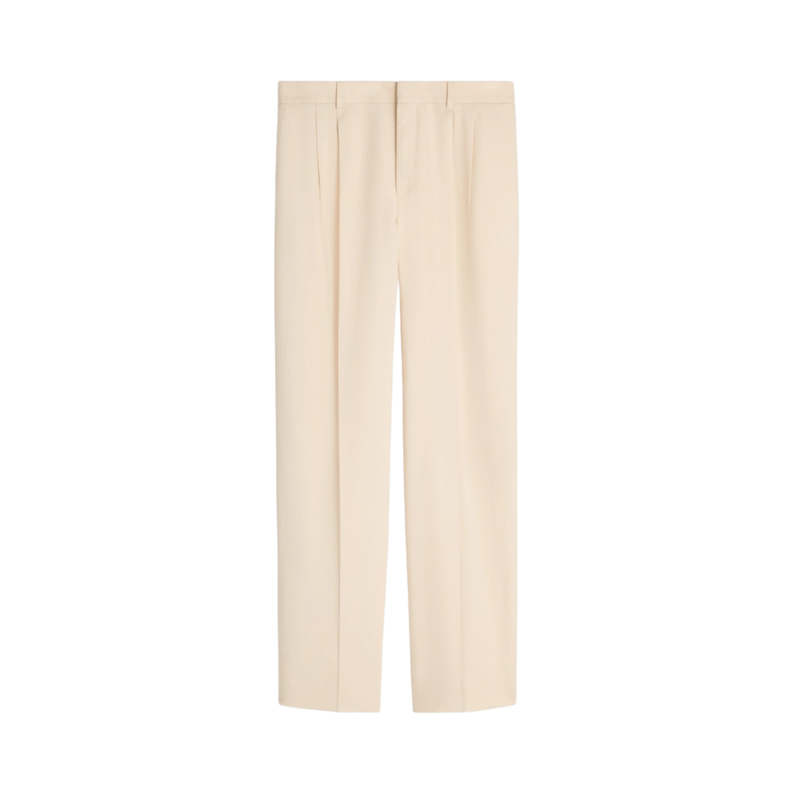 (W) 셀린느 실크 파나마 주드 더블 플리츠 팬츠 아이보리((W) Celine Jude Double Pleated Pants in Silk Panama Ivory) - 1