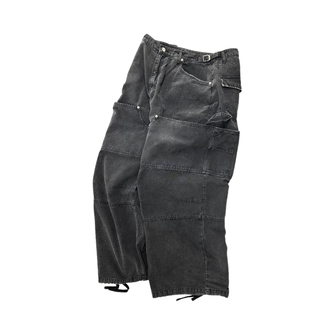 논노드 더블 니 커버 팬츠 빈티지 블랙(Nonnod Double Knee Cover Pants Vintage Black)