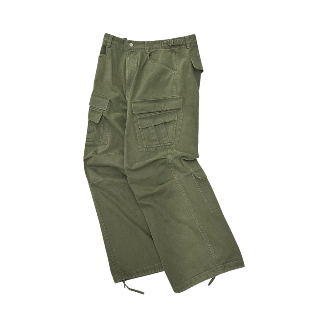 - Nonnod Double Pocket Cargo Pants Vintage Khaki