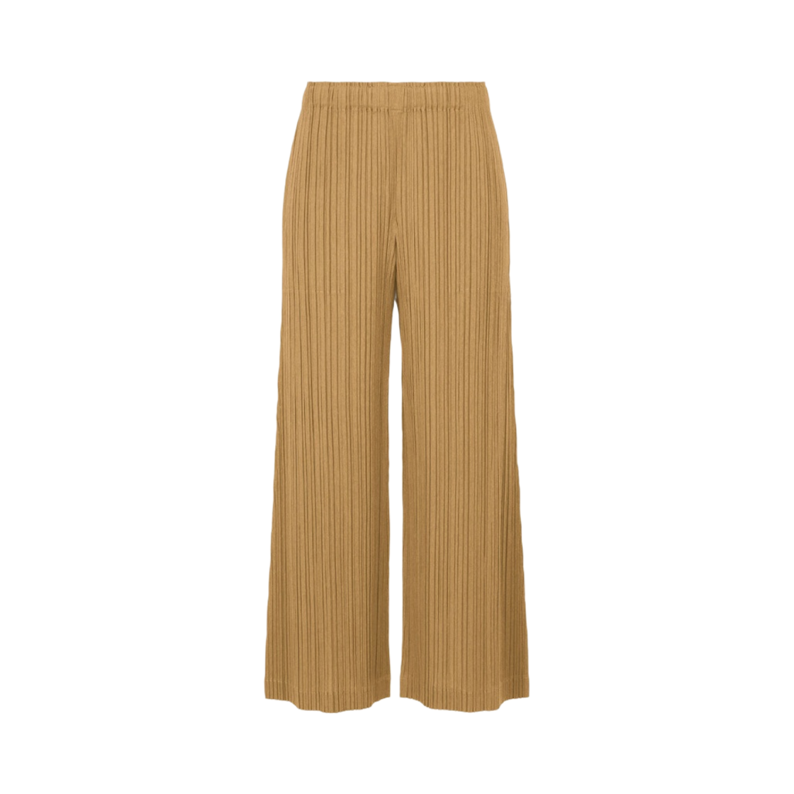 (W) 플리츠 플리즈 이세이 미야케 라미 플리츠 팬츠 라이트 브라운((W) Pleats Please Issey Miyake Ramie Pleats Pants Light Brown) - 1