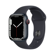 Apple Watch Series 7 45mm Cellular Midnight Aluminum Case with Sport Band Midnight (Korean Ver.)