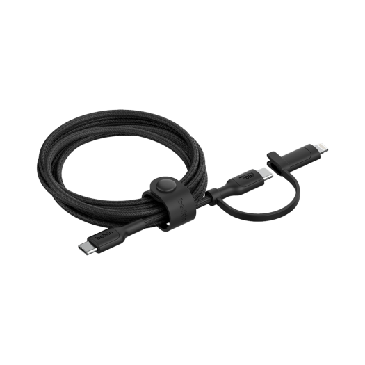 CAC003fq1.5MBK Belkin 2-in-1 Cable 60W USB-C + Lightning Connector 1.5M CAC003fq Black