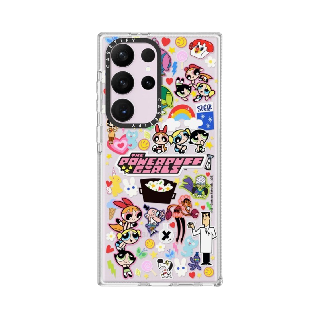 케이스티파이 x 파워퍼프걸 갤럭시 스티커마니아 클리어 케이스 클리어(Casetify x The Powerpuff Girls Galaxy Stickermania Clear Case Clear) - 3