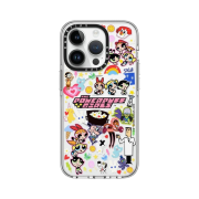 Casetify x The Powerpuff Girls iPhone Stickermania Clear Case Clear