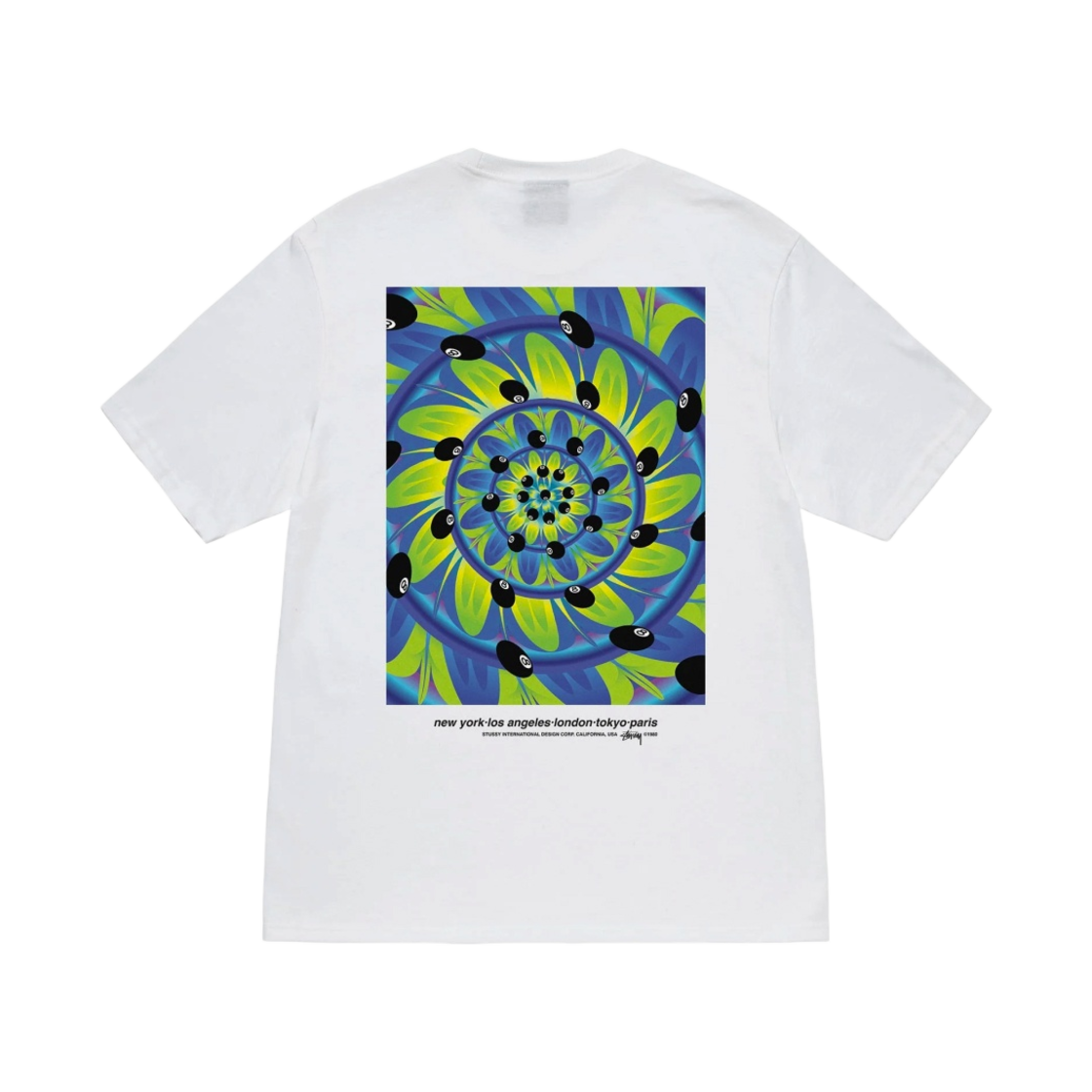 스투시 래빗 홀 티셔츠 화이트