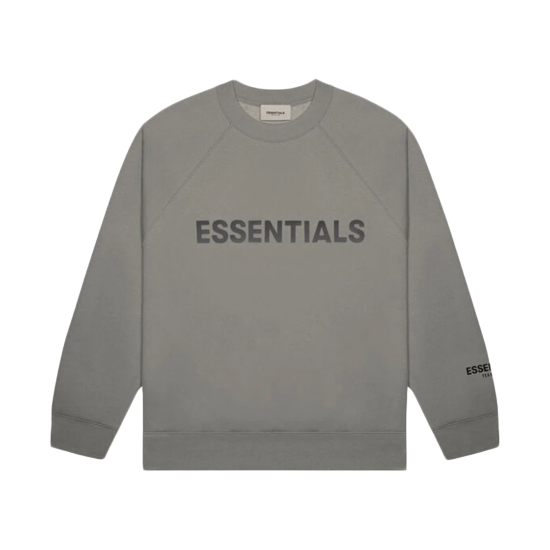 에센셜 3D 실리콘 아플리케 크루넥 그레이 플란넬/차콜 - 20SS