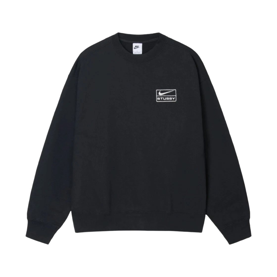 Nike Nike x Stussy NRG Washed Fleece Crewneck Black (DO5310-010) · XS