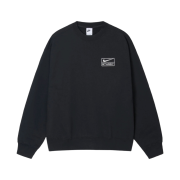 Nike x Stussy NRG Washed Fleece Crewneck Black (DO5310-010)