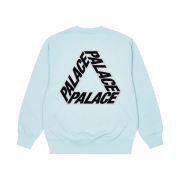 Palace P-3 Applique Crew Light Blue - 22FW