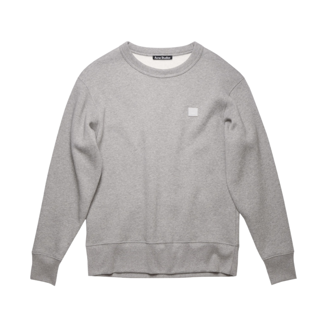 아크네 스튜디오 페어뷰 페이스 크루넥 스웨트셔츠 라이트 그레이 멜란지(Acne Studios Fairview Face Crewneck Sweatshirt Light Grey Melange) - 1