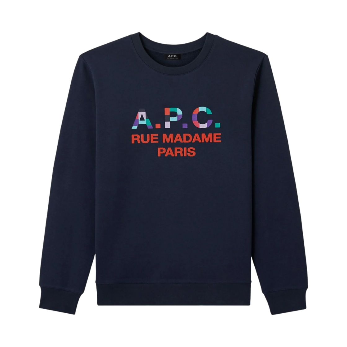 (W) 아페쎄 아킬레 스웨트셔츠 네이비 블루((W) A.P.C. Achille Sweatshirt Navy Blue) - 1