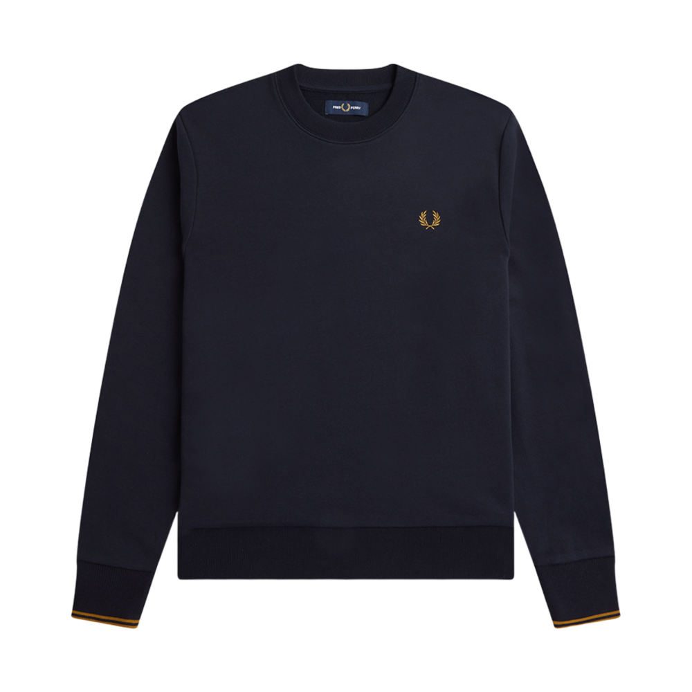 AFPM2437535-R63 Fred Perry Crew Neck Sweatshirt Navy