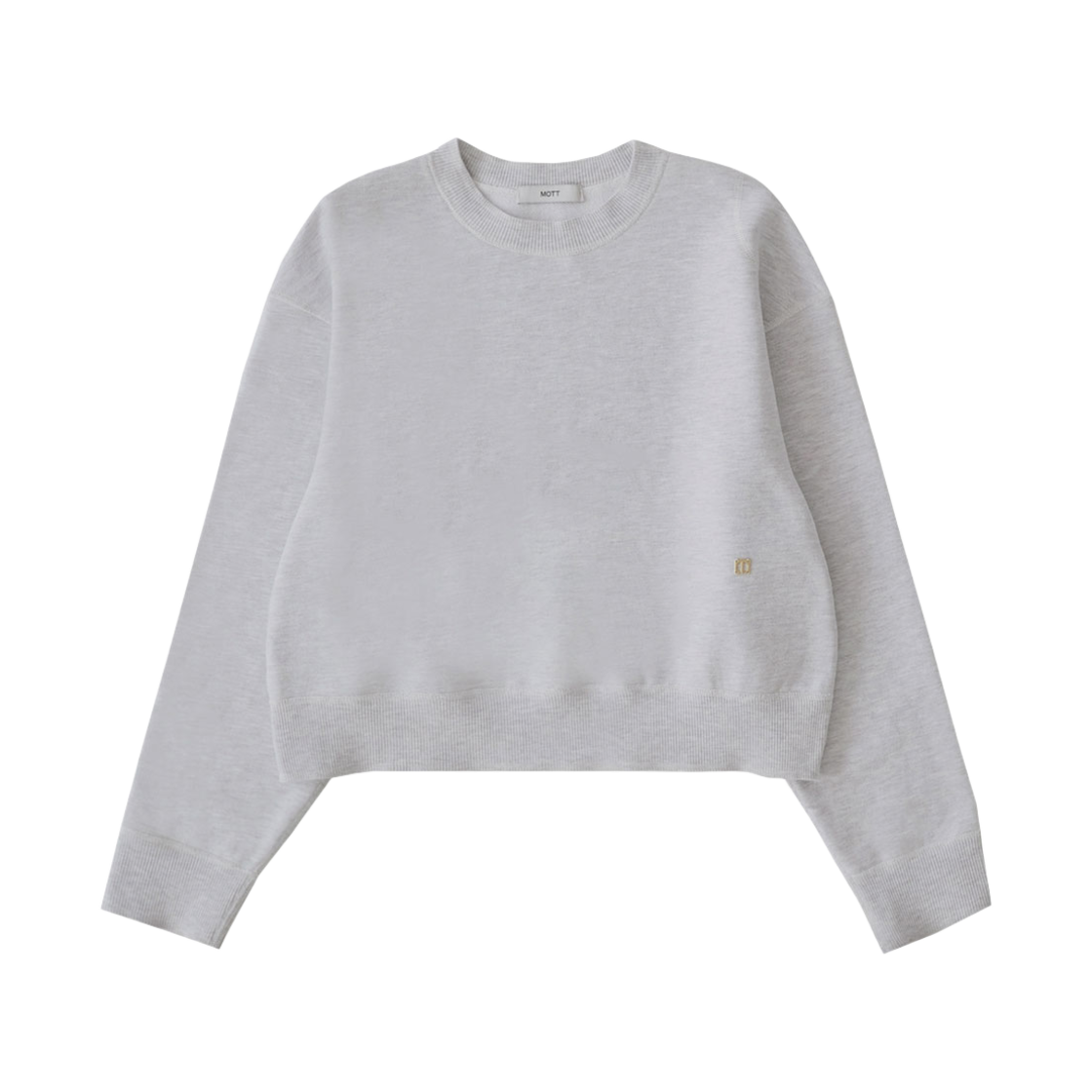 MT 2DF CMT ML F CSM Mott Crop Stitch Sweatshirt Melange