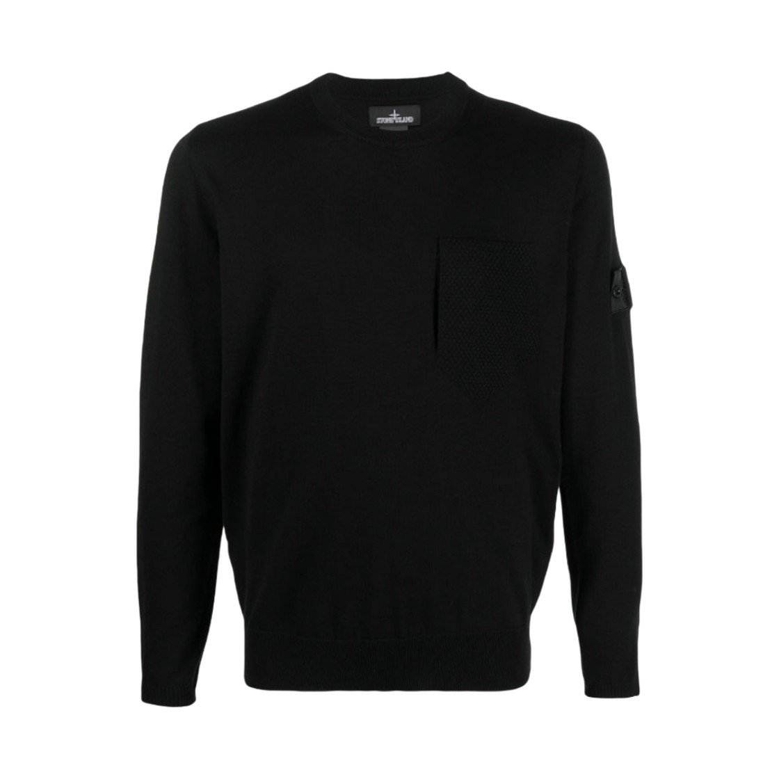 스톤 아일랜드 쉐도우 프로젝트 506A4 포켓 크루넥 니트 블랙 - 21SS(Stone Island Shadow Project 506A4 Pocket Crewneck Knit Black - 21SS) - 1