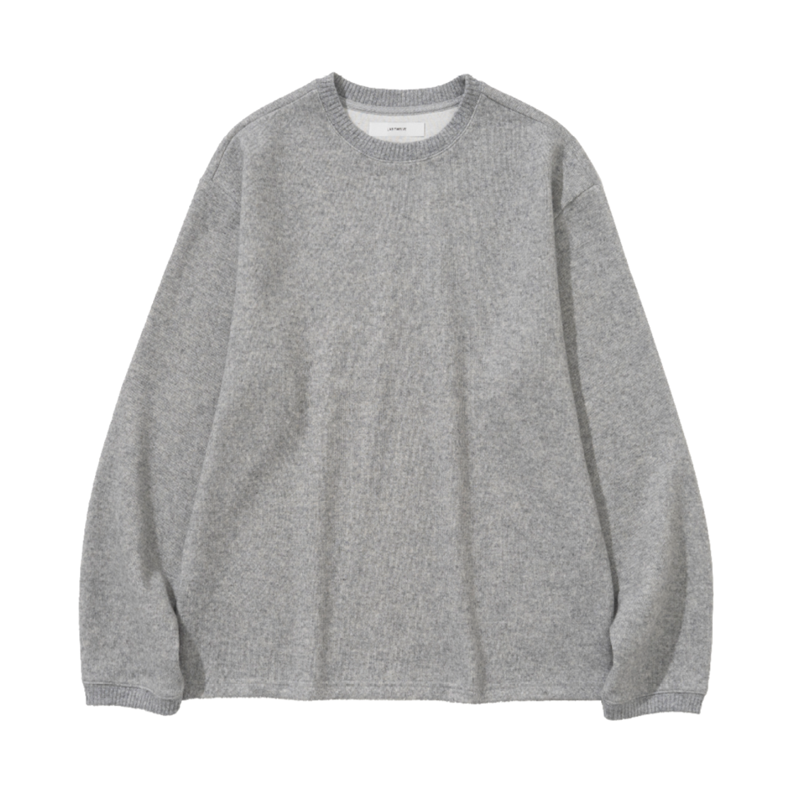 랩트웰브 에센셜 니티드 티셔츠 그레이(LAB TWELVE Essential Knitted T-shirt Grey)