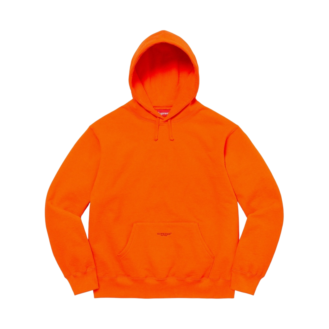 슈프림 마이크로 로고 후드 스웨트셔츠 다크 오렌지 - 22SS