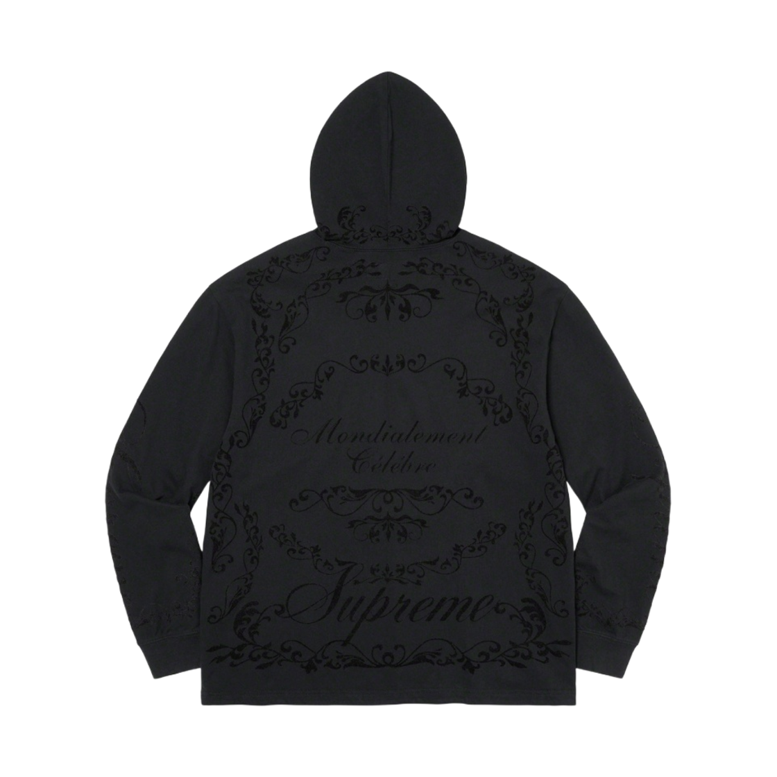 슈프림 셀레브르 후드 롱슬리브 탑 블랙 - 23SS(Supreme Celebre Hooded L/S Top Black - 23SS) - 2