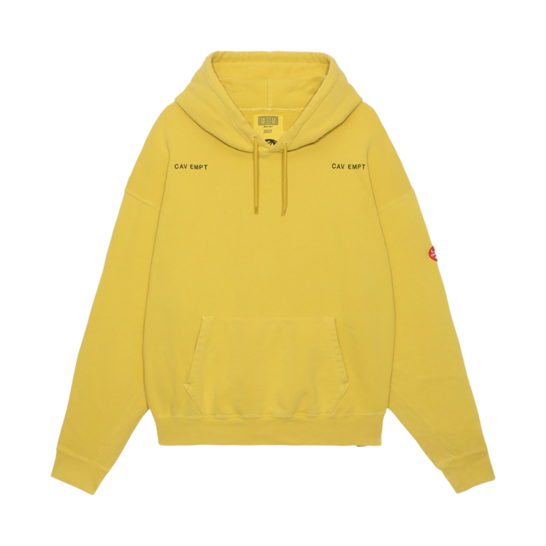 카브엠트 오버다이 후드 옐로우 - 23SS(Cav Empt Overdye Hoodie Yellow - 23SS) - 1
