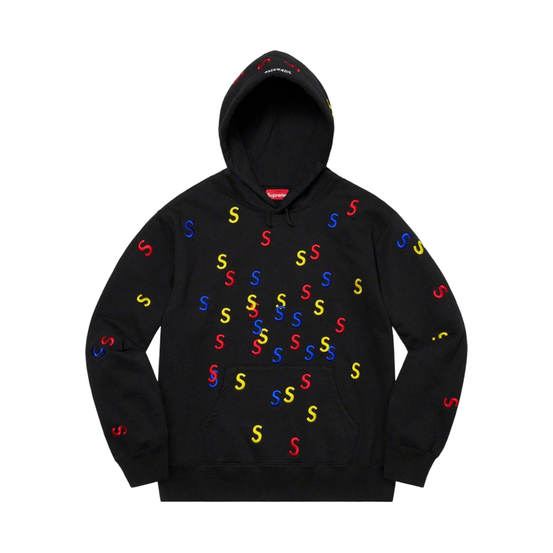 슈프림 자수 S 후드 블랙 - 21SS(Supreme Embroidered S Hooded Sweatshirt Black - 21SS) - 2