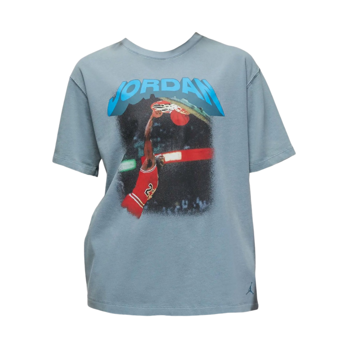 (W) 조던 헤리티지 그래픽 티셔츠 오존 블루 - US/EU((W) Jordan Heritage Graphic T-Shirt Ozone Blue - US/EU) - 1