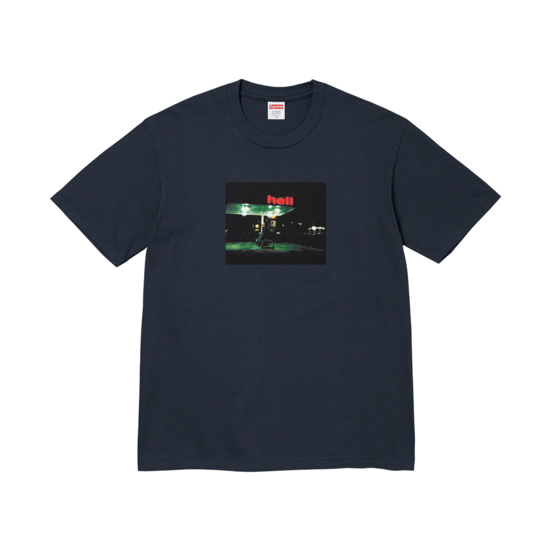 슈프림 헬 티셔츠 네이비 - 23FW(Supreme Hell T-Shirt Navy - 23FW)