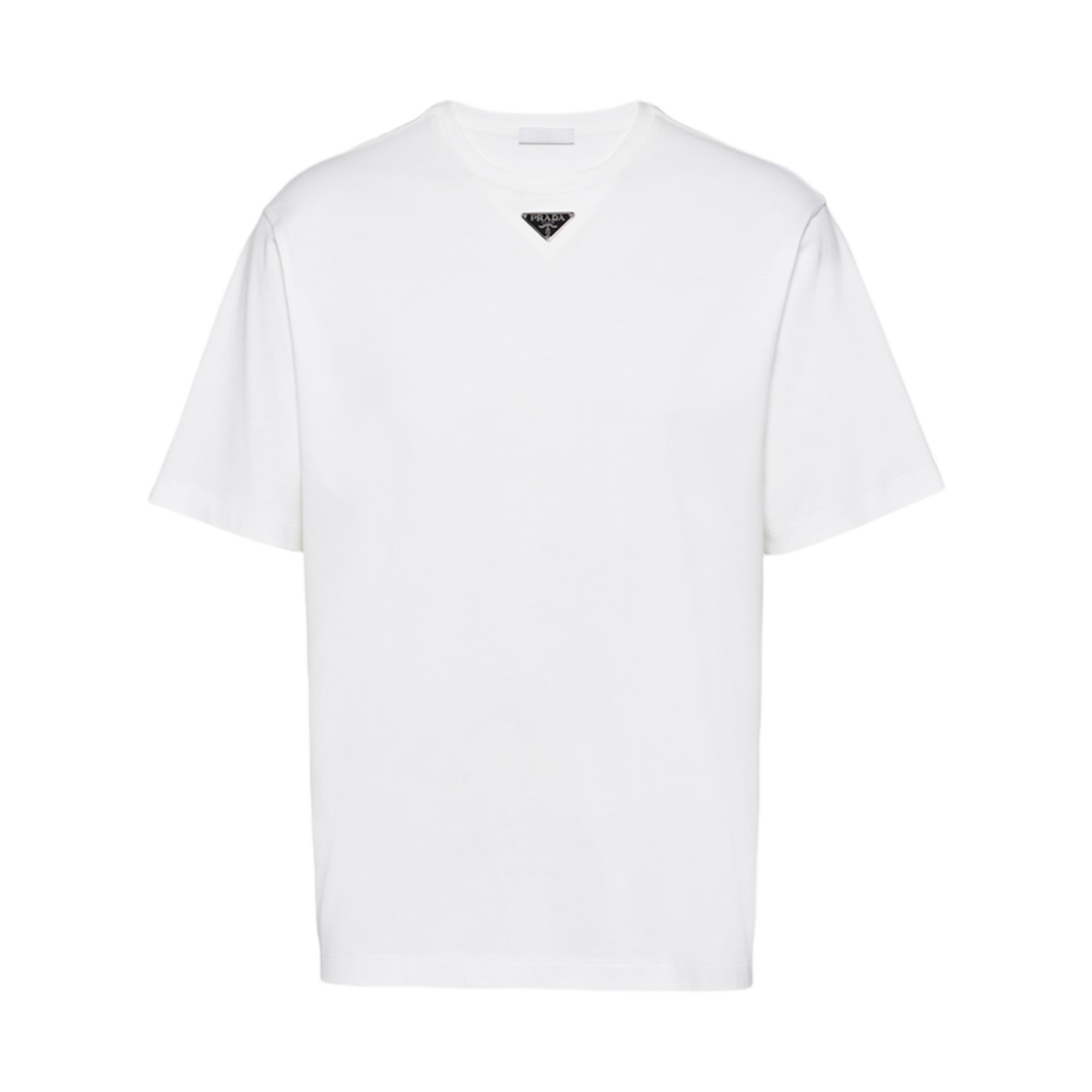 프라다 코튼 티셔츠 화이트(Prada Cotton T-Shirt White)