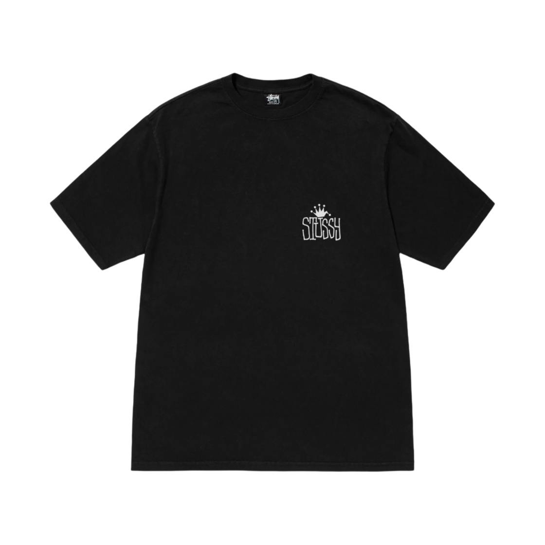 스투시 크라운 인터내셔널 피그먼트 다이드 티셔츠 블랙(Stussy Crown International Pigment Dyed T-Shirt Black) - 2