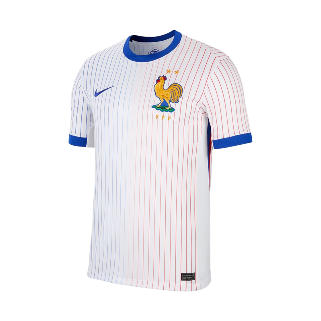 나이키 프랑스 2024/25 스타디움 어웨이 레플리카 저지 유니폼 화이트 (논 마킹 버전)