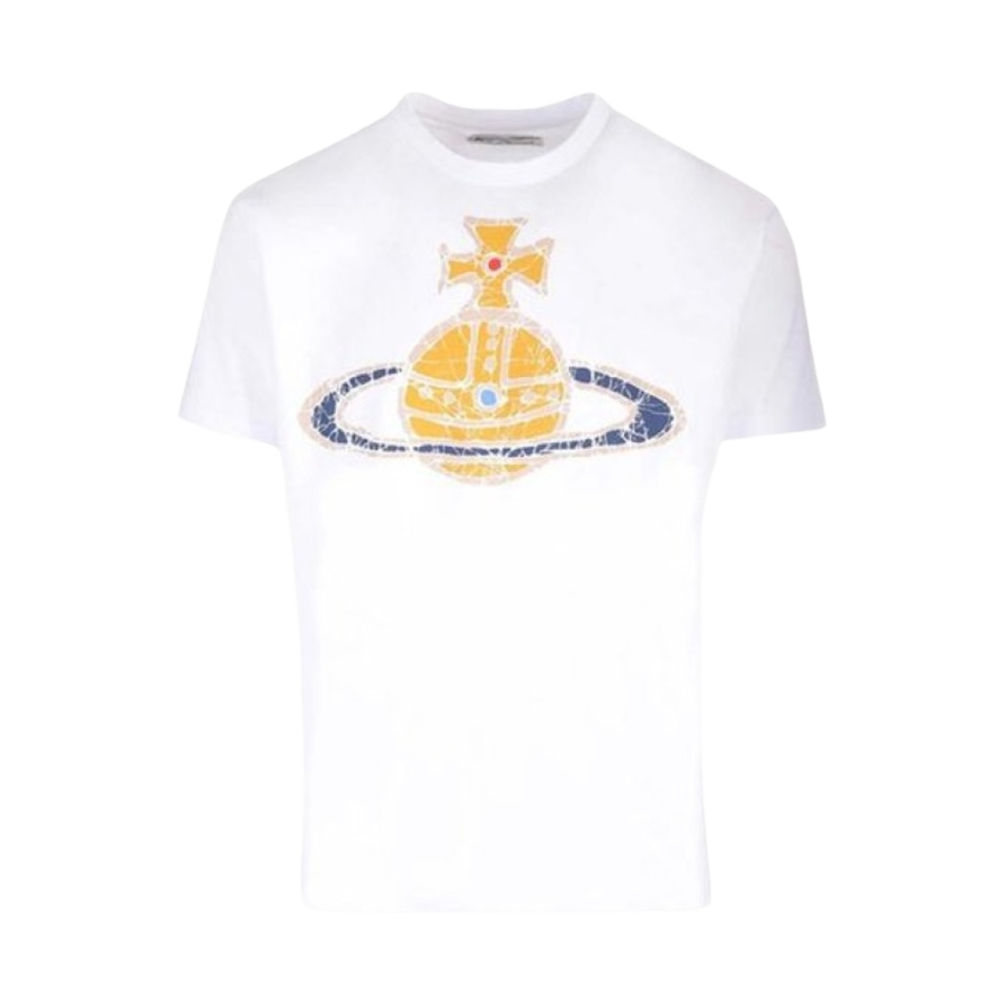 3G01001L-J001M-A401 Vivienne Westwood Time Machine T-Shirt White