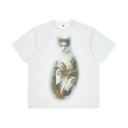 Ader Error Blue Cat T-Shirt 03 Off White