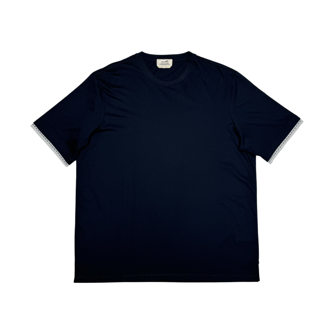 에르메스 피케르 셀리에 티셔츠 마린(Hermes Piqures Sellier T-Shirt Marine)