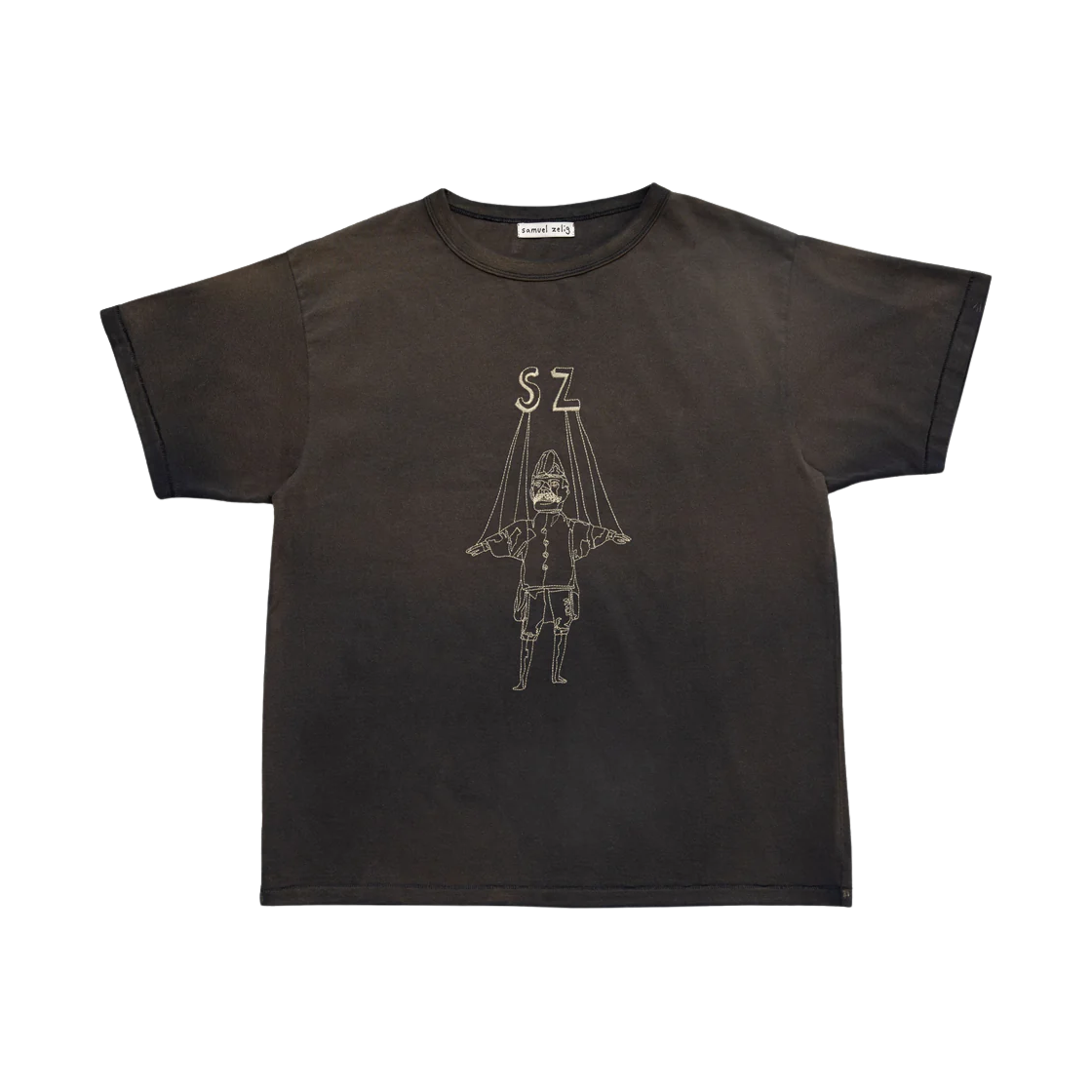 사무엘 젤리그 퍼펫 티셔츠 차콜(Samuel Zelig Puppet T-Shirt Charcoal)