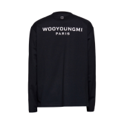 Wooyoungmi Cotton Back Logo Long Sleeve T-Shirt Black - 23FW