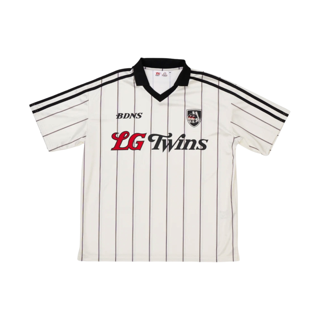 빠더너스 x LG 트윈스 클래식 로고 스트라이프 저지 화이트(BDNS x LG TWINS Classic Logo Stripe Jersey White)