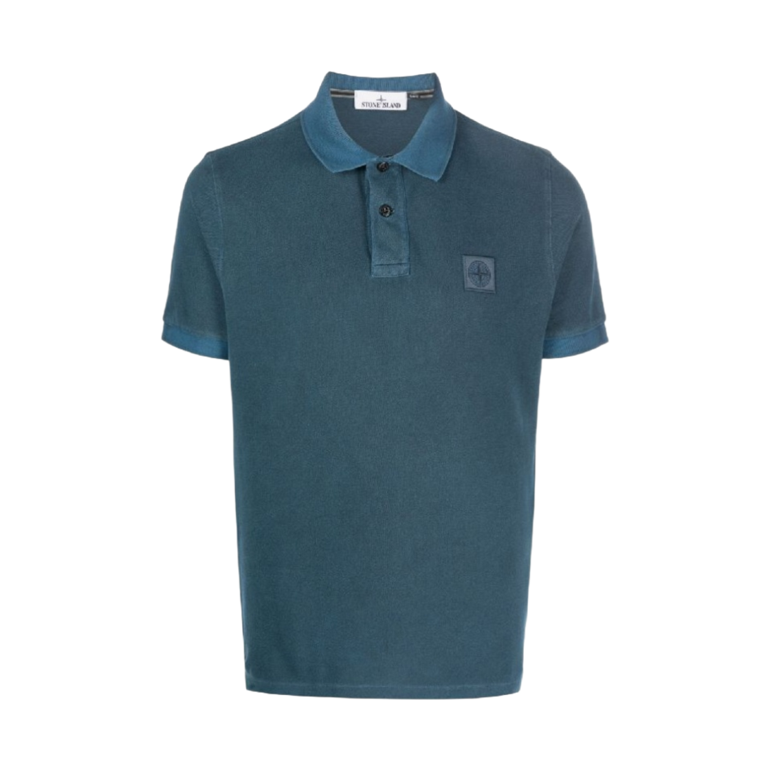 10152SC67-V0024 Stone Island 2SC67 Pigment Dyed Short Sleeve Polo Shirt Avio Blue - 23SS
