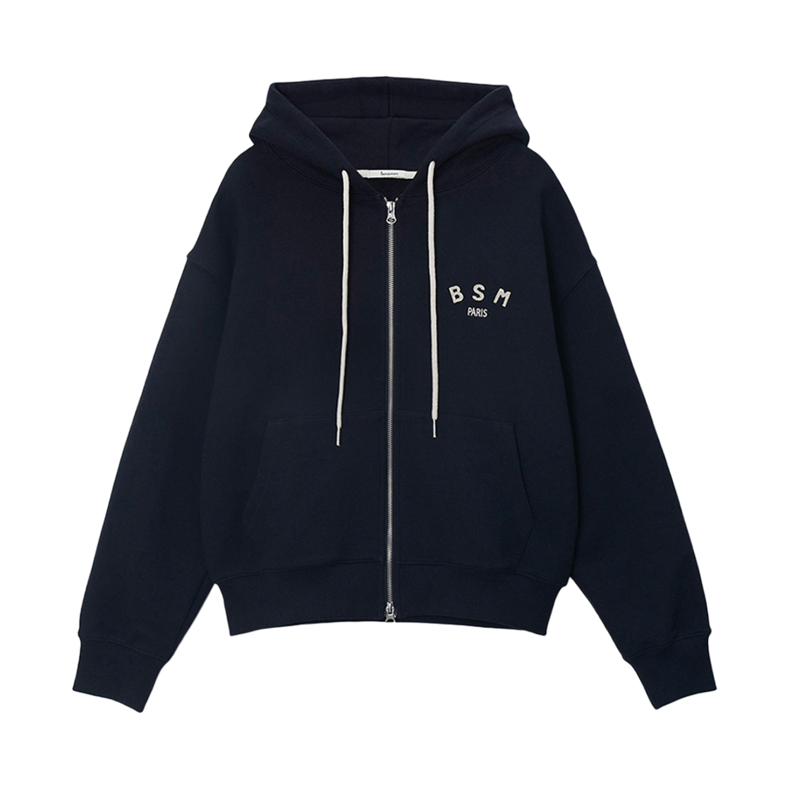 벤시몽 비에스엠 스몰 로고 집업 네이비(Bensimon BSM Small Logo Zip Up Navy)