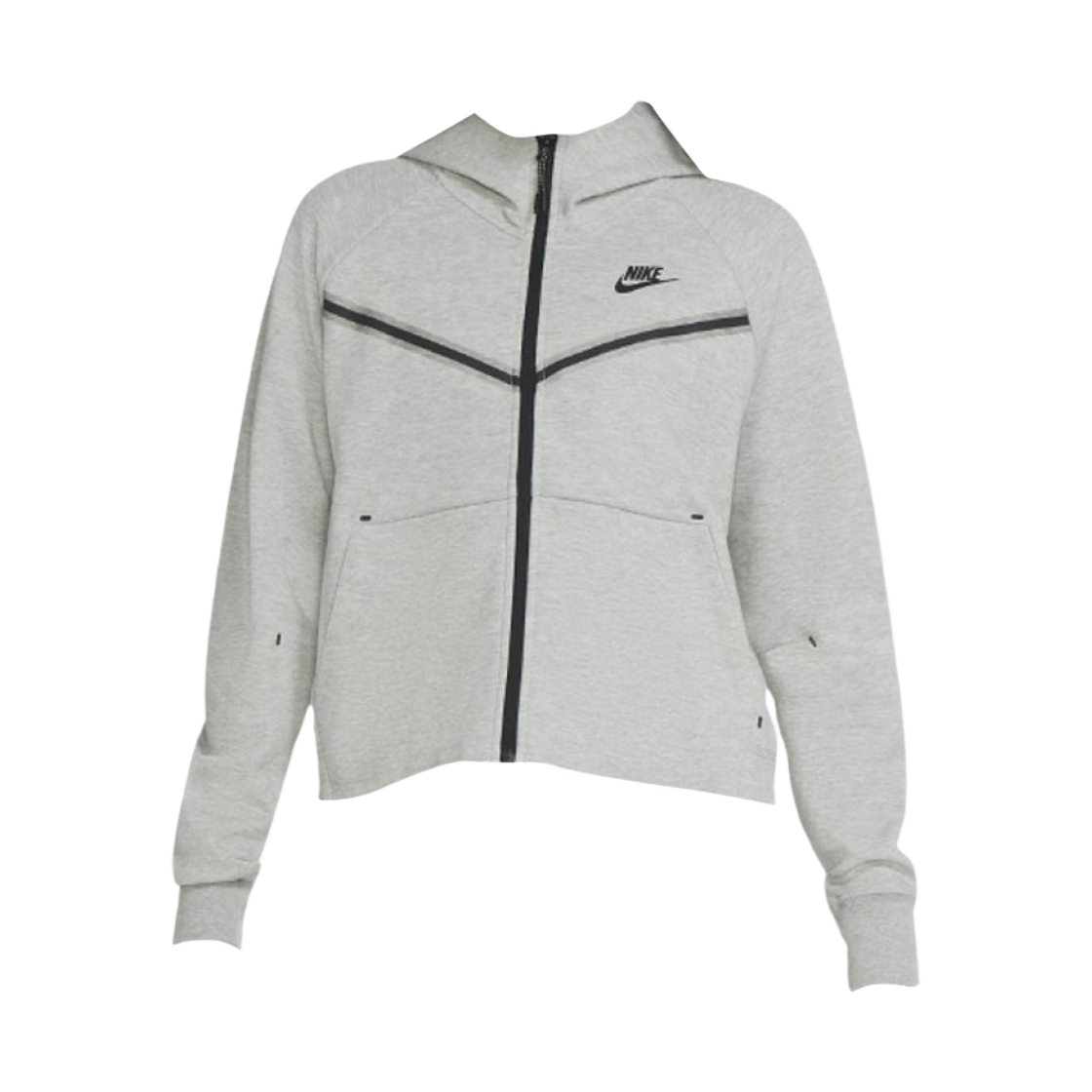 (W) 나이키 NSW 테크 플리스 윈드러너 풀 집 후드 그레이 - 아시아((W) Nike NSW Tech Fleece Windrunner Full Zip Hoodie Grey - Asia)