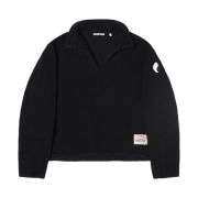 Stussy x Our Legacy Work Shop Runner Sweater Black Recycled Wool