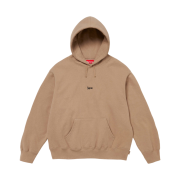 Supreme Micro Logo Hooded Sweatshirt Light Tan - 24FW