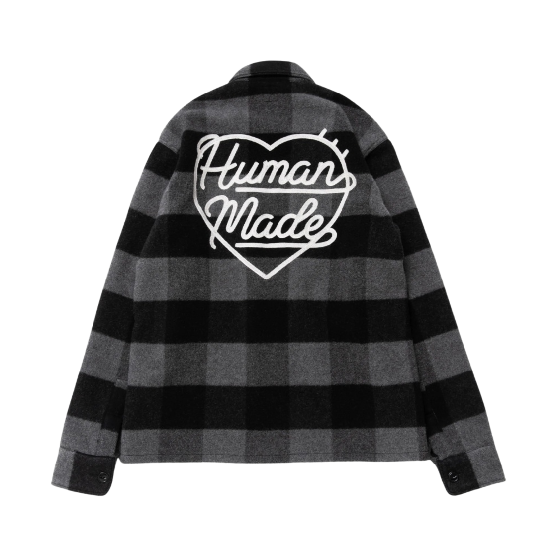 휴먼 메이드 울 오버셔츠 블랙(Human Made Wool Overshirt Black) - 1