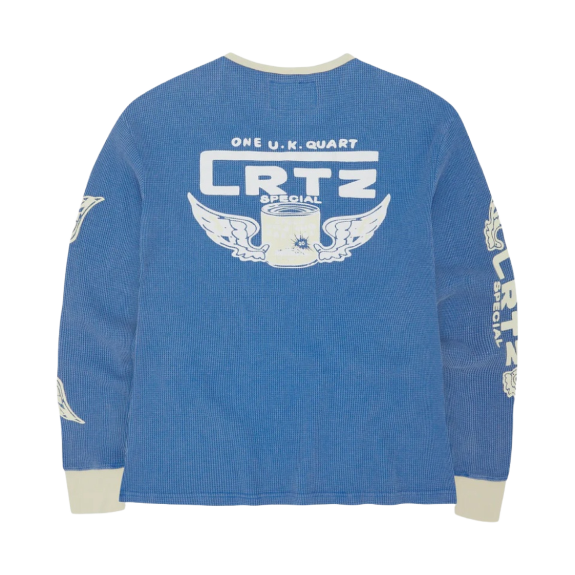 코르테이즈 가솔리나 와플 롱슬리브 티셔츠 블루(Corteiz Gasolina Waffle Longsleeve T-Shirt Blue) - 2