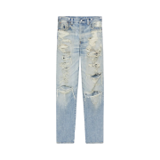 Kenzo x Levi's 501 1933 Distressed Jeans Stone Bl Dirty Blue Denim